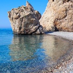 Petra tou Romiou Beach